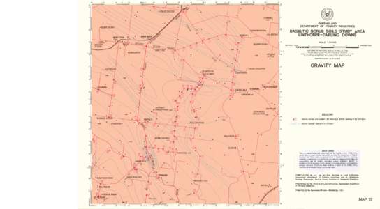 Linthorpe-Darling Downs Basaltic Scrub Study Area Gravity Map