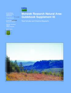 United States Department of Agriculture Forest Service  Mohawk Research Natural Area:
