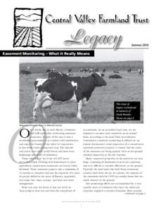 Legacy  Summer 2010 Easement Monitoring – What it Really Means