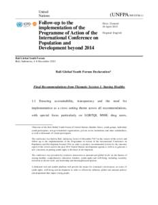 United Nations (UNFPA/WP.GTM.1)  Follow-up to the