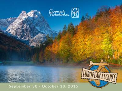 September 30 - October 10, 2015  1 Edelweiss Lodge and Resort offers military retirees and their spouses the vacation of a lifetime in one of the most spectacular settings in Europe.