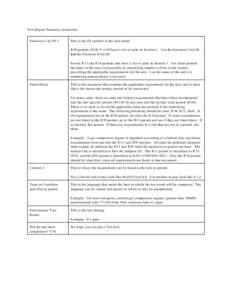 Test Report Summary instruction Emission Unit ID # This is the ID number of the unit tested. R30 permits (Title V) will have a list of units in Section 1. Use the Emission Unit ID, not the Emission Point ID.