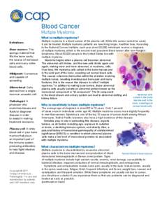 Blood Cancer Multiple Myeloma