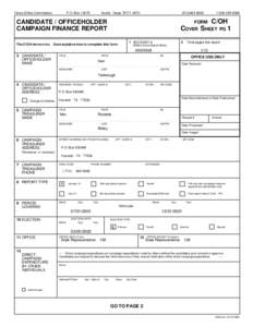 Texas Ethics Commission  P.O. Box[removed]Austin, Texas[removed]