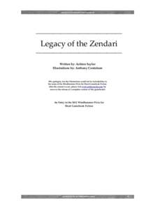 LEGACY OF THE ZENDARI BY ASHTON SAYLOR  ***************************************************************************************** Legacy of the Zendari ********************************************************************