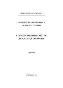 INTERNATIONAL COURT OF JUSTICE  TERRITORIAL AND MARITIME DISPUTE