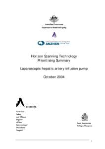 HORIZON SCANNING TECHNOLOGY PRIORITISING SUMMARY