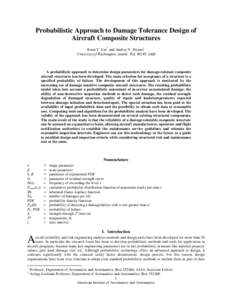 Structural engineering / Building engineering / Aerospace engineering / Failure / Damage tolerance / Structural load / Ultimate load / Fatigue / Reliability engineering / Engineering / Construction / Materials science