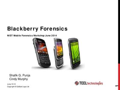 Blackberry Forensics DFIR Online Dec 2012