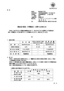 2016 年８月３日 各 位 会社名 本社所在地 代表者名 コード番号