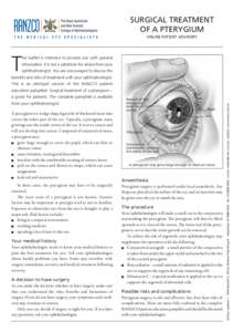 Medical specialties / Pinguecula / Medicine / Health / Pterygium