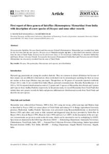 First report of three genera of fairyflies (Hymenoptera: Mymaridae) from India with description of a new species of Dicopus and some other records