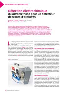 INSTRUMENTATION & MÉTROLOGIE  Détection électrochimique du nitrométhane pour un détecteur de traces d’explosifs
