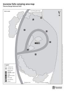 Jourama Falls camping area map, Paluma Range National Park