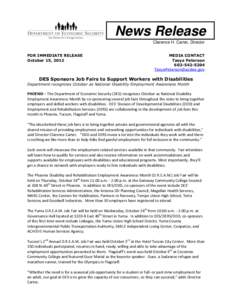 National Disability Employment Awareess Month / Arizona / Structure / National Disability Employment Awareness Month / Disability / Supported employment