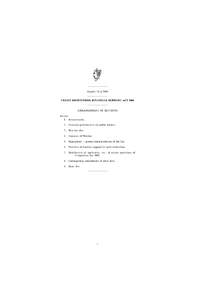 ———————— Number 18 of 2008 ———————— CREDIT INSTITUTIONS (FINANCIAL SUPPORT) ACT 2008 ———————— ARRANGEMENT OF SECTIONS