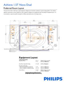 Achieva 1.5T Nova Dual Preferred Room Layout The layout shown below is based upon a typical equipment configuration and should be considered as a general design guideline. Site conditions, application requirements, custo