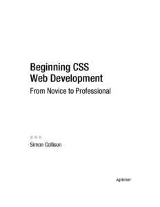 Beginning CSS Web Development From Novice to Professional ■■■