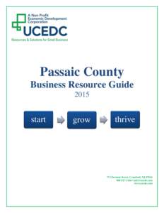 Passaic County Business Resource Guide 2015 start