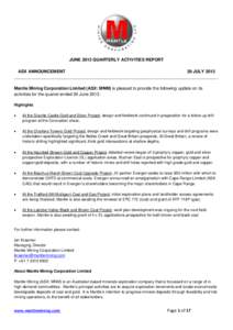 Microsoft Word[removed]MNM ASX Release - Quarterly Activities Report (Final).docx