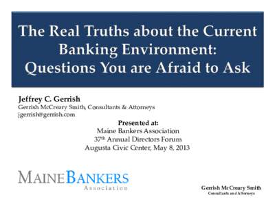 American Bankers Association / Banking / Gerrish Township /  Michigan