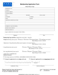 Microsoft Word - NABA Membership Application Form[removed]rev 1.doc
