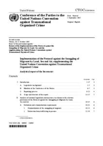 International relations / Child abuse / Protocol to Prevent /  Suppress and Punish Trafficking in Persons /  especially Women and Children / Protocol against the Smuggling of Migrants by Land /  Sea and Air / Convention against Transnational Organized Crime / Smuggling / Human trafficking / Law / Organized crime