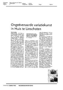 Publicatie Datum Pagina : Rijn en Gouwe ed. Alphen : 