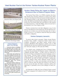 Yankee Company Spent Fuel Fact Sheet.qxd