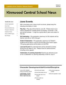 Volume 10  Lambton Kent District School Board June 2014