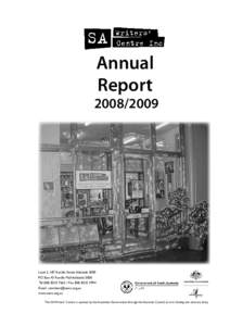 Annual Report[removed]Level 2, 187 Rundle Street Adelaide 5000