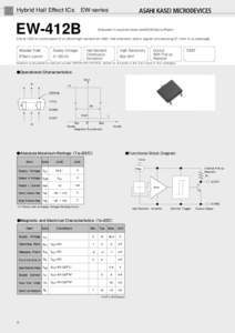 Hybrid Hall Effect ICs EW-series  EW-412B Shipped in packet-tape reel(5000pcs/Reel)