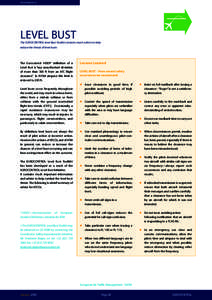 The Briefing Room  LEVEL BUST The EUROCONTROL level Bust Toolkit contains much advice to help reduce the threat of level busts