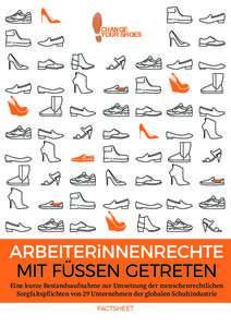 CHANGE YOUR SHOES Arbeiterinnenrechte mit FüSSen getreten Eine kurze Bestandsaufnahme zur Umsetzung der menschenrechtlichen