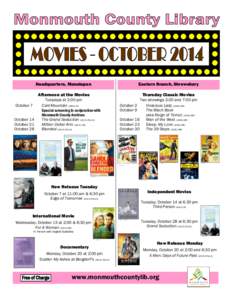 Eastern Branch, Shrewsbury  Headquarters, Manalapan Thursday Classic Movies