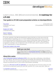 Network file systems / Samba / Linux Professional Institute / Server Message Block / Linux / Computing / Software / Linux Professional Institute Certification