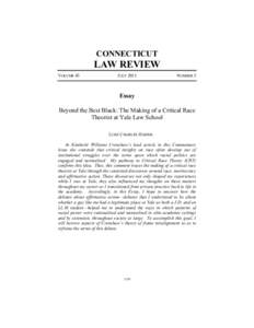 CONNECTICUT  LAW REVIEW VOLUME 43  JULY 2011