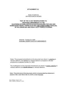 Rulemaking: [removed]Interim certification procedures for Amendments to the Public Transit Bus Fleet Rule and Emission Standards for New Urban Buses