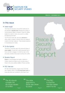 ISSUE 64  |  NOVEMBERIn this issue ■   Addis Insight