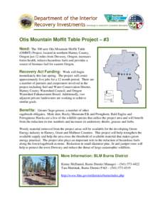 Microsoft Word[removed]Otis Mountain Moffit Table Project - OR