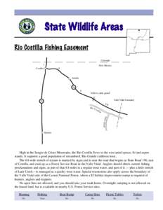 State Wildlife Areas[removed]Rio Costilla Fishing Easement