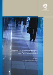 Corporate Governance Principles and Recommendations 2nd Edition ASX Corporate Governance Council  Disclaimer