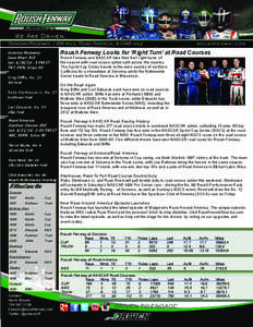 Roush Fenway Racing / Ricky Stenhouse /  Jr. / Greg Biffle / Carl Edwards / Trevor Bayne / NASCAR Sprint Cup Series / NASCAR Nationwide Series / Auto racing / NASCAR / Stock car racing