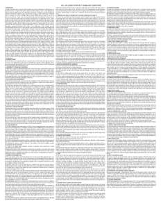 BILL OF LADING CONTRACT TERMS AND CONDITIONS 1. DEFINITIONS “Carriage” means the whole or any part of the operations and services undertaken or performed by or on behalf of the Carrier in respect of the Goods covered