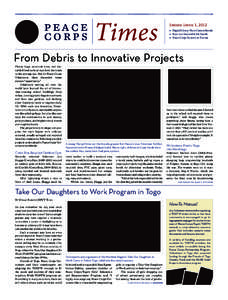 Peace Corps Times, Issue 1, [removed]Peace Corps