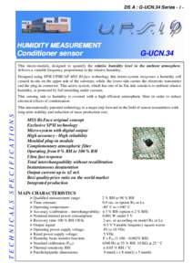 Sensors / Transducers / Relative humidity / Capacitor / Engineering / Measurement / Atmospheric thermodynamics / Psychrometrics / Technology