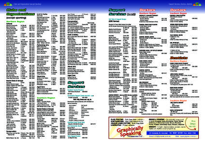 12  Clubs and Organisations (except Sporting) Clubs and Organisations