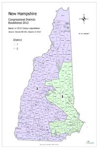 New Hampshire Congressional Districts Established 2012 Clarksville Clarksville