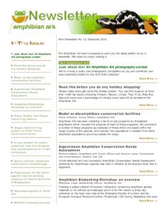 Amphibian / Frog / Chytridiomycota / Conservation biology / Oregon spotted frog / Ex-situ conservation / Decline in amphibian populations / Biology / Amphibian Ark / Rana