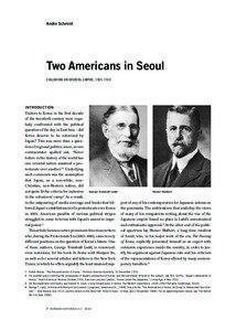 Andre Schmid  Two Americans in Seoul
